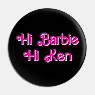 Hi Barbie Hi Ken Pin