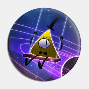 Bill Cipher Galaxy Swing Pin