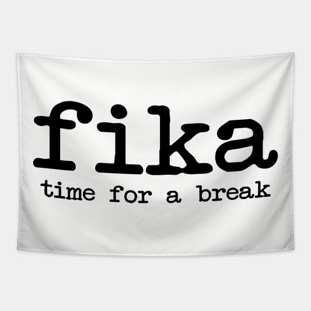 Fika time for a break Coffee Tapestry by 66LatitudeNorth