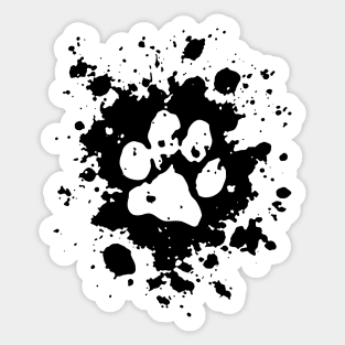 Hot Pink Paw Print Paw Print Sticker TeePublic, 58% OFF