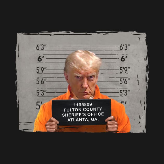 Trump Mug Shot Prison Georgia by GamerGuy