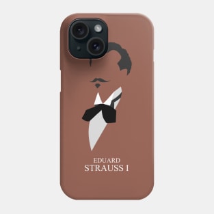 Eduard Strauss I - Minimalist Portrait Phone Case