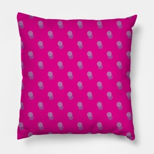 Purple Polka Dots Pattern Fashion Pillow