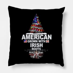 Christmas Tree  American Grown With Irish Roots - Gift for Irish From Northern Ireland Pillow