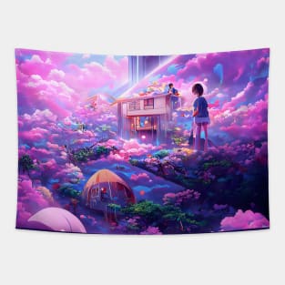 Cityside Childhood Memories Tapestry