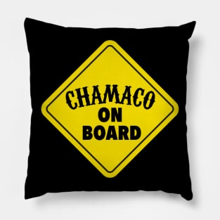 Chamaco on Board - Baby on Board - Yellow Sign Pillow