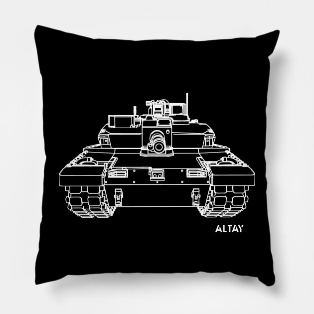 Altay Main Battle Tank Pillow by Arassa Army