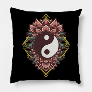 Yin Yang Artwork Pillow