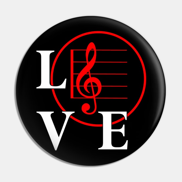 I love to play Music for Musician music lover Pin by Jose Luiz Filho