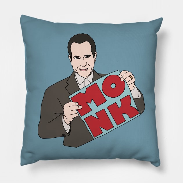 Mr. Monk Pillow by thecompassrose
