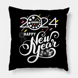 New Years Eve Party Supplies 2024 Happy New Year Fireworks Pillow