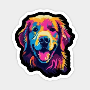 Golden Retriever Smiling Magnet