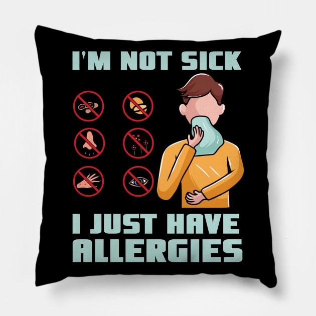 Allergy Awareness Gift Pillow by maxdax