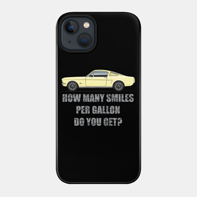 Smiles per Gallon-Springtime Yellow - 1966 Fastback - Phone Case