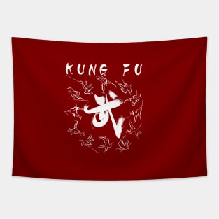 kung fu (功夫) Tapestry