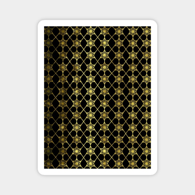 Gold Star Pattern Magnet by SartorisArt1