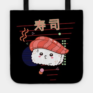 Cute salmon sushi retro kawaii otaku 90s japanese aesthetic Tote