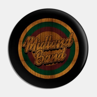 Circle Retro Midland Band Pin