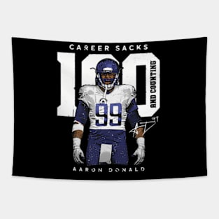 Aaron Donald Los Angeles R 100 Sacks Tapestry