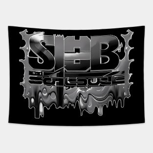 Deformed Fluid letters Art design Tapestry