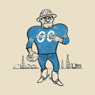 Mid Century Houston Oilers Design T-Shirt