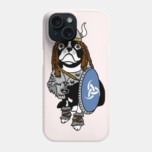 Norse Viking Boston Terrier dog Phone Case