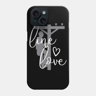 Line Love Electrical Linemans Wife or Girlfriend Phone Case