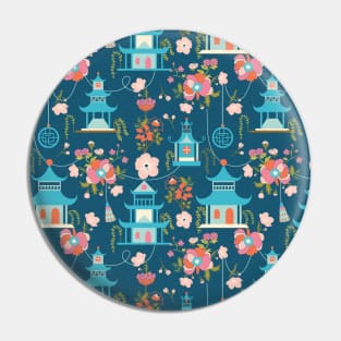 Pagodas Chinoiserie Pin