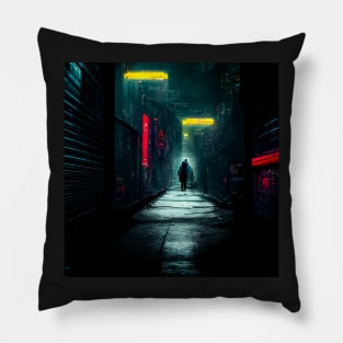 neon alley Pillow