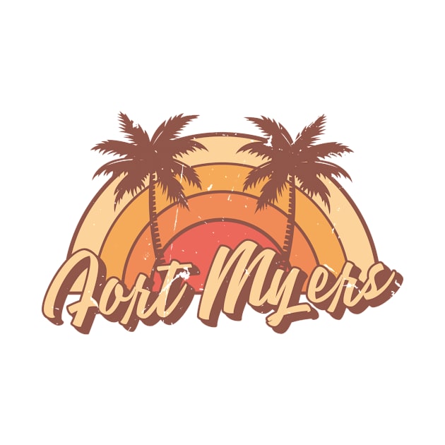 Fort Myers Florida Vintage Summer Vacation Design by dk08