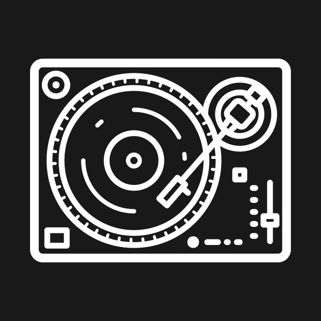 Simple Vinyl Record Player Icon by Wizardmode