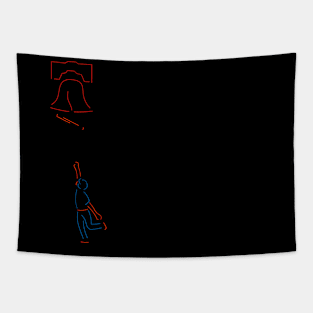 Mark Canha Neon Bat Flip Tapestry