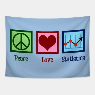 Peace Love Statistics Tapestry