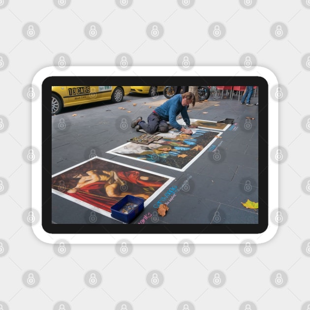 Pavement Artist Magnet by fotoWerner