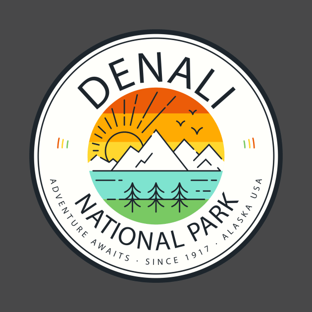 Denali National Park Retro Vintage by roamfree