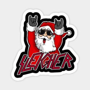 Sleigher Santa Claus Hail Santa Magnet