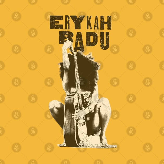 Erykah Badu | Vintage RNB Black White by Wkenca Barada