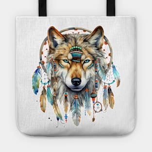 Native American Wolf Tote