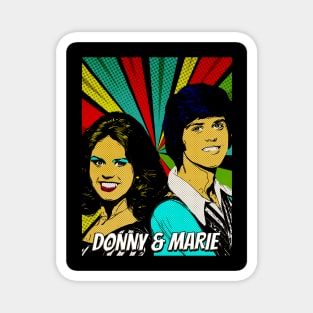 Donny And Marie Osmond Pop Art Design // Fan Art Magnet