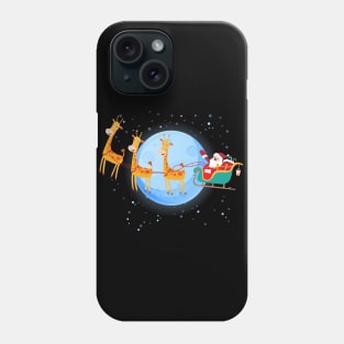 Santa Claus Riding giraffe Phone Case