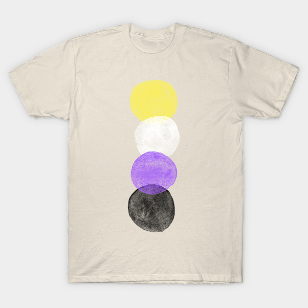 Nonbinary Pride Bubbles - Nonbinary - T-Shirt