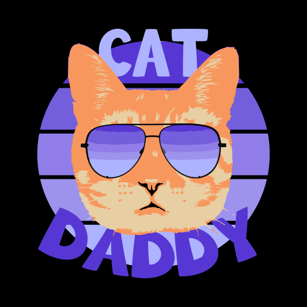 Cat Daddy Cat with Sunglasses Cat Daddy Mug TeePublic