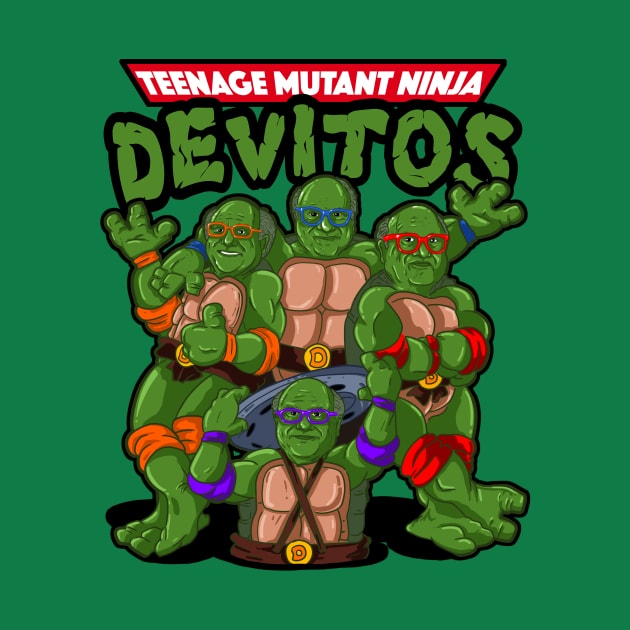 Teenage Mutant Ninja DeVitos by Harley Warren