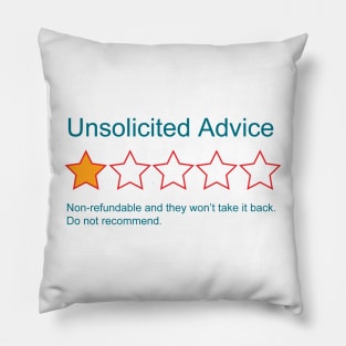 1-Star Rating: Unsolicited Advice Pillow