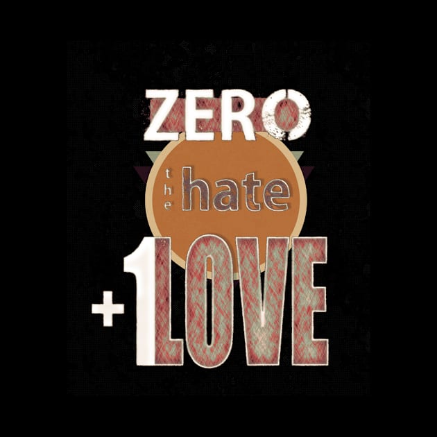 Zero Hate Plus 1 Love retro by FutureImaging