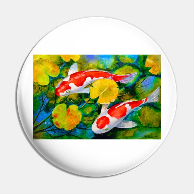 Koi in the pond Pin by OLHADARCHUKART