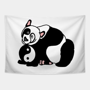 Zen Panda Bear Tapestry