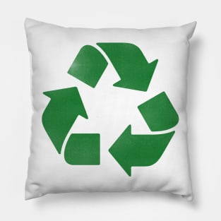 recycle distressed Pillow