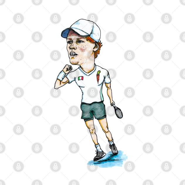 Jannik Sinner Pro Tennis by dizzycat-biz