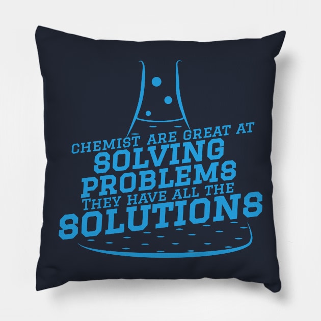 Chemist & Their Solutions Pillow by pipmali